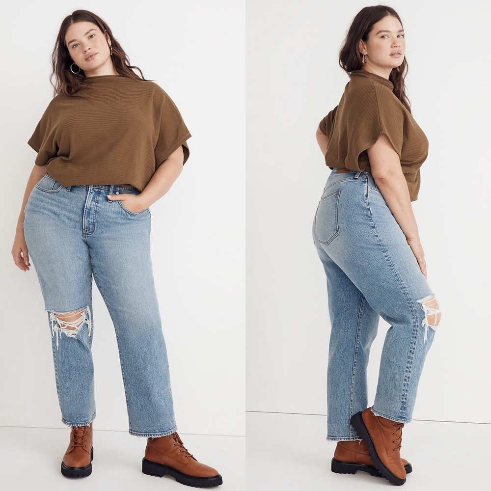 Madewell Women's Straight Leg Jeans - Light Blue